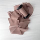 "2" Signature Sheer Ribbon - Mousse" - Ribbons in brown by Honey Silks Co