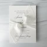 "2" Signature Sheer - Antique White" - Ribbons in white by Honey Silks Co