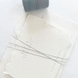 "Slate Grey Waxed Linen Twine, 2-Ply" - Ribbons in gray by Jenny Sanders