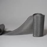 "Stormcloud Gray Plant-Dyed Silk Ribbon, Wide" - Ribbons in gray by Katelyn Cash