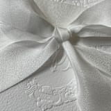 "White Hand Cut Silk Ribbon. 1" thickness" - Ribbons in white by Christopher Neubauer