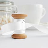 "White Ribbon - Precut - Medium and Large - 10 Pack" - Ribbons in white by Veronica Esquino