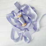 "1” x 5 yards - Pale Lavender" - Ribbons in purple by Honey Silks Co