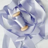 "1” x 5 yards - Pale Lavender" - Ribbons in purple by Honey Silks Co