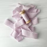 "1" Cotton Ribbon - Lilac" - Ribbons in pink by Honey Silks Co
