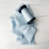 "2" Signature Sheer Ribbon - Powder Blue" - Ribbons in blue by Honey Silks Co
