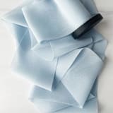 "2" Signature Sheer Ribbon - Powder Blue" - Ribbons in blue by Honey Silks Co