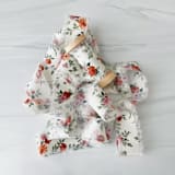 "1" Cotton Ribbon - Autumn Floral" - Ribbons in multicolor by Honey Silks Co