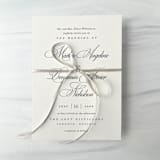 "Pewter 1/8" x 10 Yards - Satin Skinny Ribbon" - Ribbons in silver by Honey Silks Co