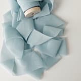 "Signature Sheer Invitation Ribbon - Pale Blue" - Ribbons in blue by Honey Silks Co