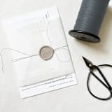 "Extra Fine Paper Twine in Grey" - Ribbons in gray by Jenny Sanders