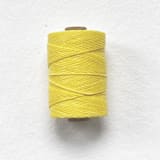 "Butter Yellow Waxed Linen Twine, 4-Ply" - Ribbons in yellow by Jenny Sanders