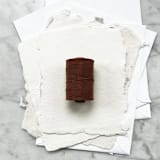 "Chestnut Waxed Linen Twine, 4-Ply" - Ribbons in brown by Jenny Sanders