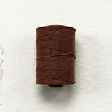 "Chestnut Waxed Linen Twine, 4-Ply" - Ribbons in brown by Jenny Sanders