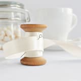 "Ivory Ribbon - Precut - Medium and Large - 10 Pack" - Ribbons in beige by Veronica Esquino