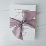 "2" Signature Sheer Ribbon - Lavender Gray" - Ribbons in purple by Honey Silks Co