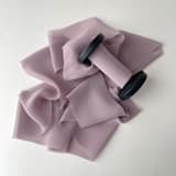 "2" Signature Sheer Ribbon - Lavender Gray" - Ribbons in purple by Honey Silks Co