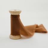 "Silk Wedding Ribbon Mocha 2" Wide" - Ribbons in brown by Jordan Perry