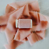 "Wedding Ribbon Chiffon 1.5" Wide Sedona" - Ribbons in orange by Jordan Perry