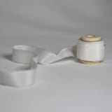 "Snow White 100% Silk Ribbon, Narrow" - Ribbons in white by Katelyn Cash