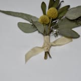 "Sand Plant-Dyed Silk Ribbon, Narrow" - Ribbons in beige by Katelyn Cash