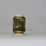 "Moody Bundle-Dyed Silk Ribbon" - Ribbons in green by Katelyn Cash