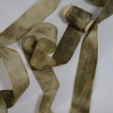 "Moody Bundle-Dyed Silk Ribbon" - Ribbons in green by Katelyn Cash
