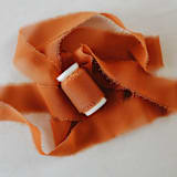 "Wedding Ribbon Chiffon 1.5" Wide Rust" - Ribbons in orange by Jordan Perry