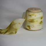 "Marigold Flower Gauzy Silk Ribbon" - Ribbons in yellow by Katelyn Cash