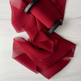 "2" Signature Sheer Ribbon - Scarlet" - Ribbons in red by Honey Silks Co
