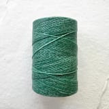 "Sea Green Waxed Linen Twine, 2-ply" - Ribbons in green by Jenny Sanders