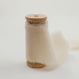 "Silk Wedding Ribbon Ivory 2" Wide" - Ribbons in beige by Jordan Perry