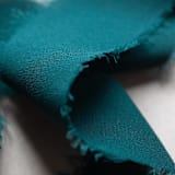 "Silk Ribbon - Deep Teal // 3 yards" - Ribbons in green by Clover and Lamb