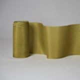 "Moss Green Plant-Dyed Silk Ribbon, Wide" - Ribbons in green by Katelyn Cash