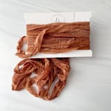 "Fair Trade Recycled Silk Ribbon - Sienna" - Ribbons in orange by Honey Silks Co