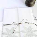 "Linen Twine Invitation Wrap- Multiple Colorways" - Ribbons in multicolor by Inkspiringletters