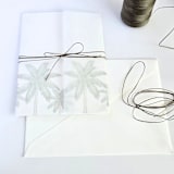 "Linen Twine Invitation Wrap- Multiple Colorways" - Ribbons in multicolor by Inkspiringletters