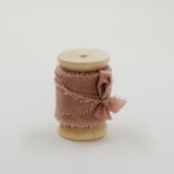 "Silk Wedding Ribbon Desert Rose 1" Wide" - Ribbons in pink by Jordan Perry
