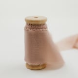 "Silk Wedding Ribbon Nude 2" Wide" - Ribbons in beige by Jordan Perry
