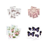 "Bridgerton Garden Postage Set // Set of 5 // $1.85 in postage" - Postage Stamps in purple by Flourish Fine Writing