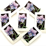 "Jacob's Ladder Postage Stamps | American Wildflower Series | Purple Flower | Botanical | Vintage Unused USPS Postage 29c | Pack of 10" - Postage Stamps in purple by Heritage Post House