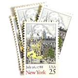 ""New York Bicentenary" Postage Stamps | Statehood Issue | Unused USPS Postage 25c | Pack of 10" - Postage Stamps in beige by Heritage Post House