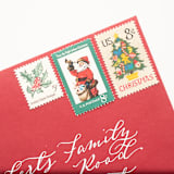 "8 Cent 'Twas the Night before Christmas' Santa Postage Stamps // Set of 10 // UNUSED" - Postage Stamps in green by Flourish Fine Writing