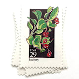 "Bearberry Postage Stamps | American Wildflower Series | Red Flower | Botanical | Vintage Unused USPS Postage 29c | Pack of 10" - Postage Stamps in red by Heritage Post House
