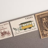 "20 Cent "Bobtail" Horsecar, Sulphur Rock, Ark., 1926 Postage Stamps // Set of 10 // UNUSED Vintage Stamps" - Postage Stamps in yellow by Flourish Fine Writing