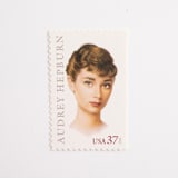 "37 Cent Audrey Hepburn Postage Stamps // Set of 10 // UNUSED Vintage Stamps" - Postage Stamps in natural by Flourish Fine Writing