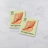 "New England Neptune | Vintage Stamp, 22 cents, 1985 | 5 each" - Postage Stamps in beige by The Silver Stamps