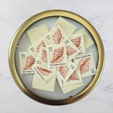 "New England Neptune | Vintage Stamp, 22 cents, 1985 | 5 each" - Postage Stamps in beige by The Silver Stamps