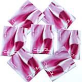 "Oscar de la Renta Pink Dress Postage Stamps | ODLR | Fashion Designer | Wedding Stamps | Unused USPS Postage Forever Stamp | Pack of 5" - Postage Stamps in pink by Heritage Post House