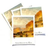 "Thomas Moran's "Cliffs of Green River" Postage Stamps | Four Centuries of American Art Series | Vintage Unused USPS Postage 32c | Pack of 10" - Postage Stamps in beige by Jennifer Kramer